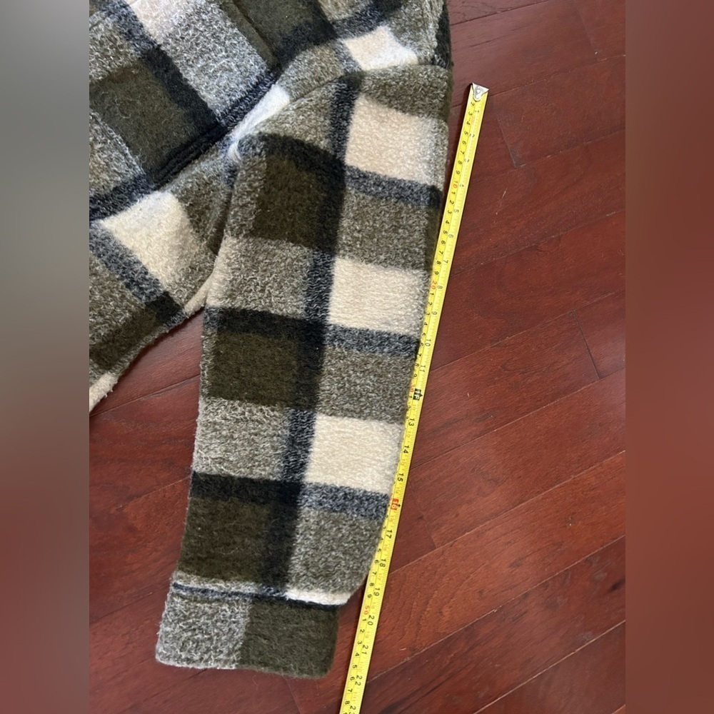 Madewell Belrose Shirt-Jacket In Marian Plaid Oversized Plaid Wool blend Size M - Picture 13 of 13